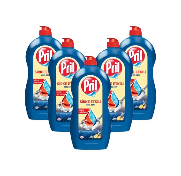 Pril Sirke Etkili Özel Seri 1100 Ml Bulaşık Deterjanı X 5 Adet ürün görseli 1
