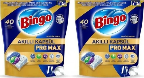 Bingo Akıllı Kapsül Pro Max Bulaşık Makinesi Deterjanı 80 Tablet ürün görseli 1