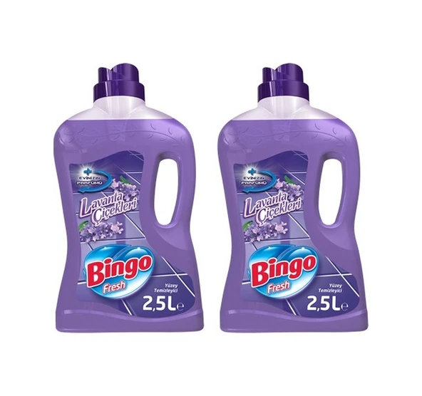 Bingo Fresh Yüzey Temizleyici Lavanta Çiçekleri 2 x 2500 ML ürün görseli 1