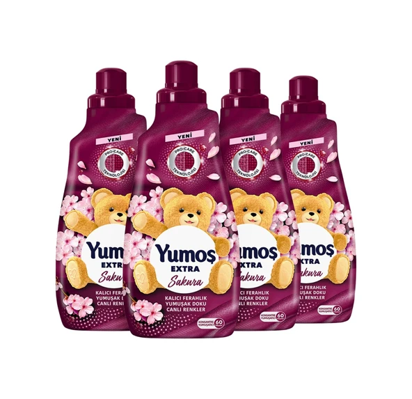 Yumoş Extra Konsantre Yumuşatıcı Sakura 4 x 1440 ML ürün görseli 1