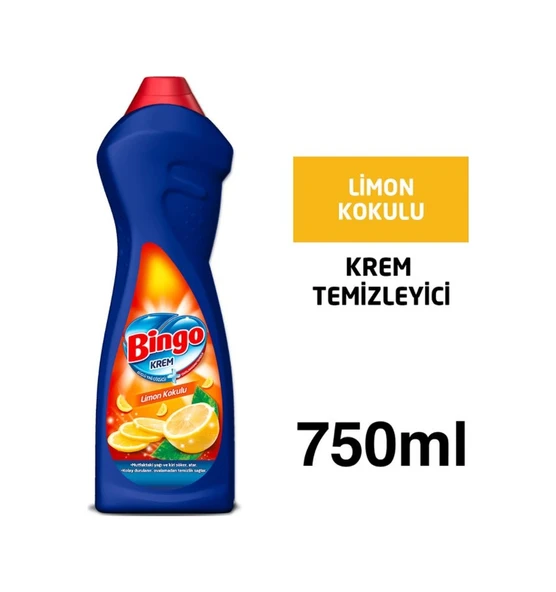 Bingo Krem Mutfak Yüzey Temizleyici Limon Kokulu 750 ML ürün görseli 1