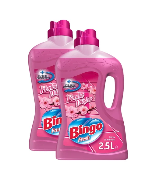 Bingo Fresh Yüzey Temizleyici Pembe Düşler 2 x 2500 ML ürün görseli 1