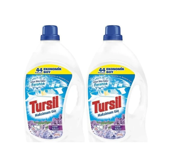 Tursil Jel 2'li Sıvı Çamaşır Deterjanı Leylak Bahçesi 44 Yıkama 3 ürün görseli 1