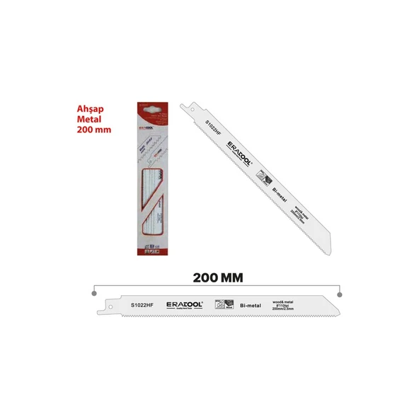 Eratool Tilki Kuyruğu Tes.ağzı S1022HF Ahşap/metal Pk:5 ERA51807 Eratool ürün görseli 1