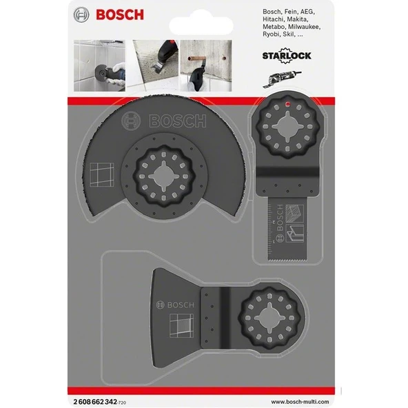 Bosch Starlock Testere 3'lü Temel Seramik Seti  2608662342 - Resim 2
