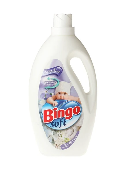 Bingo Soft Çamaşır Yumuşatıcısı Sensitive 4 x 3 L ürün görseli 1