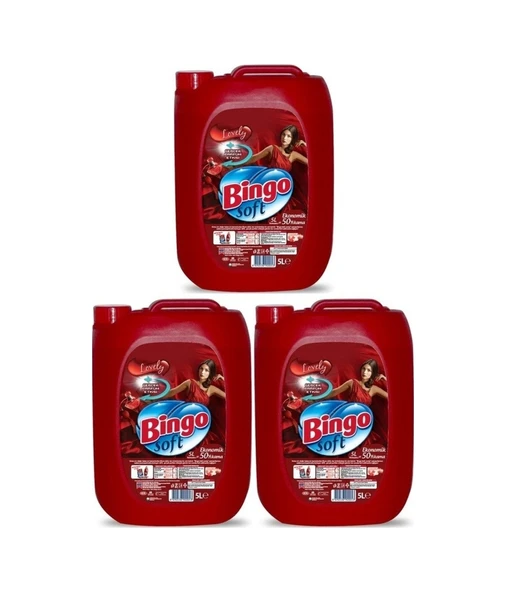 Bingo Soft Çamaşır Yumuşatıcısı Lovely 3 x 5 L ürün görseli 1