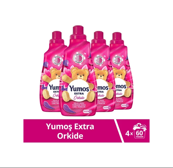Yumoş Extra Yumuşatıcısı Orkide 1440 Ml 60 Yıkama x4 Adet ürün görseli 1