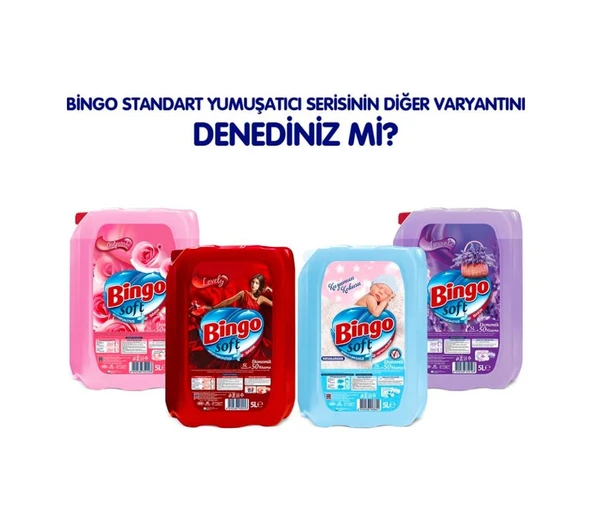 Bingo Soft Çamaşır Yumuşatıcısı Sensitive 4 x 5 L - Resim 4