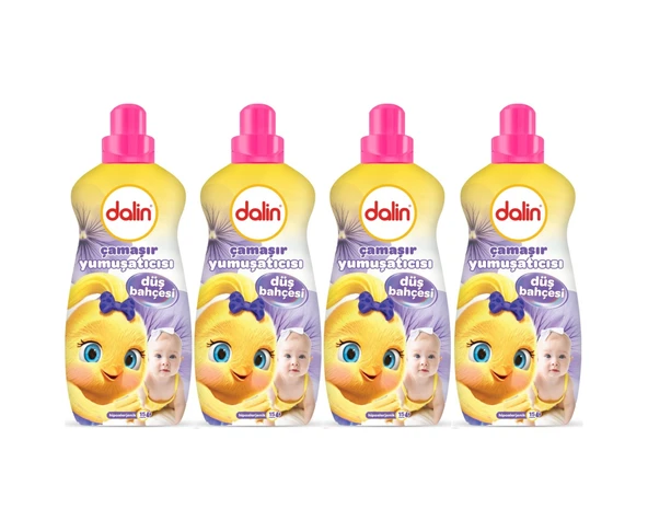 Dalin Çamaşır Yumuşatıcı Konsantre 1500ml Düş Bahçesi 4 Lü Set 4'lü Set ürün görseli 1