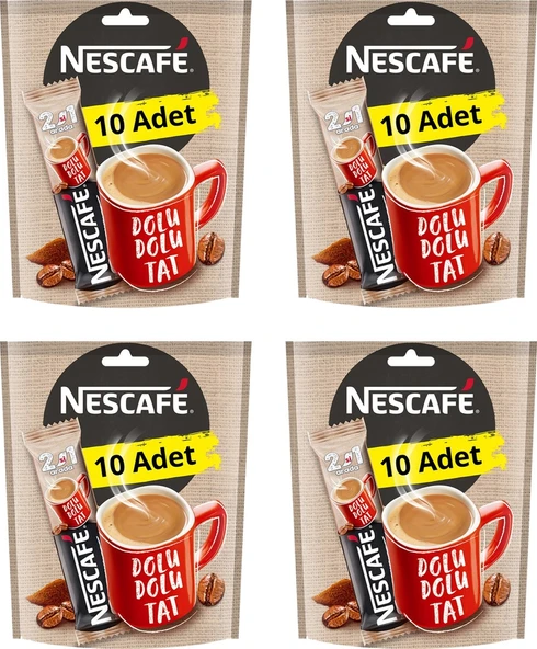 Nescafe 2 si 1 Arada Kahve 4 x 10'lu ürün görseli 1