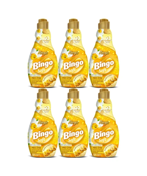 Bingo Soft Çamaşır Yumuşatıcı Konsantre 1440ml Nergis 6 Lı Set 6'lı Set ürün görseli 1