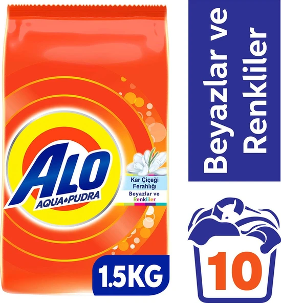 Alo Kar Çiçeği Toz Çamaşır Deterjanı 10 Yıkama 1500 G ürün görseli 1