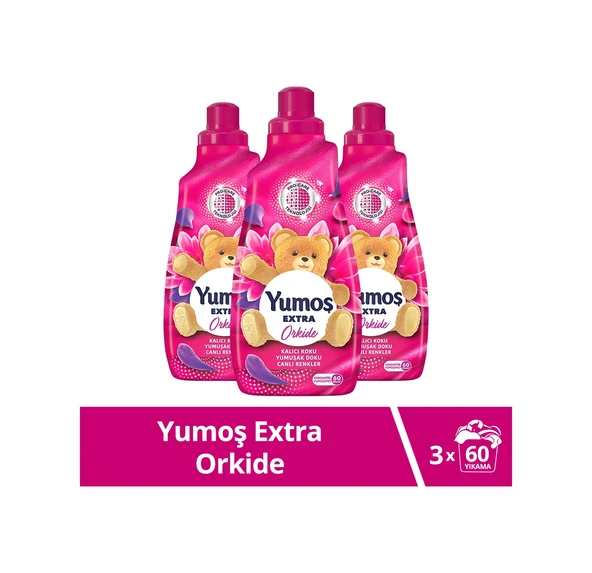 Yumoş Extra Konsantre Çamaşır Yumuşatıcısı Orkide 3 x 1440 ML ürün görseli 1