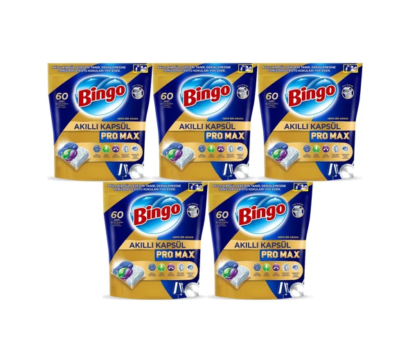 Bingo Akıllı Kapsül Pro Max Bulaşık Makinesi Deterjanı 300 Adet ürün görseli 1