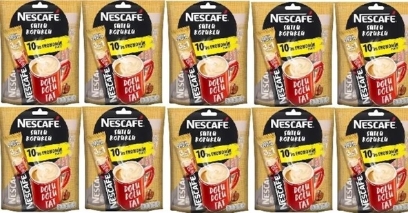 Nescafe 3'ü 1 Arada Sütlü Köpüklü Kahve 10'lu 10 x 17.4 G ürün görseli 1
