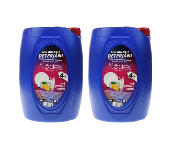 Flodex Sıvı Bulaşık Deterjanı 2 x 4 L ürün görseli 1