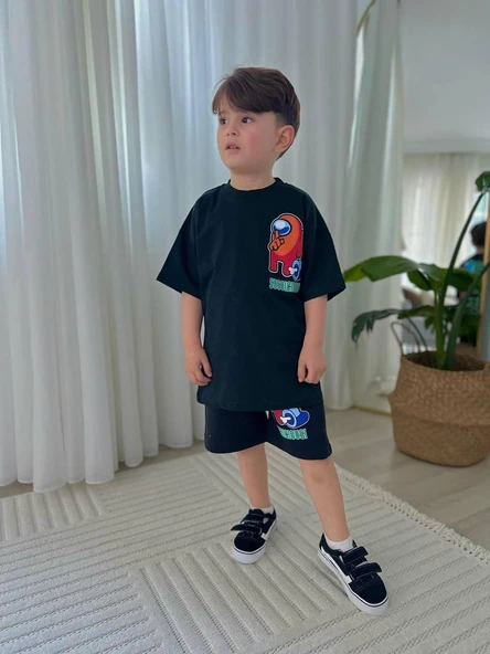 Cg Kids Among Us Erkek Çocuk Şortlu Alt Üst Takım ürün görseli 1