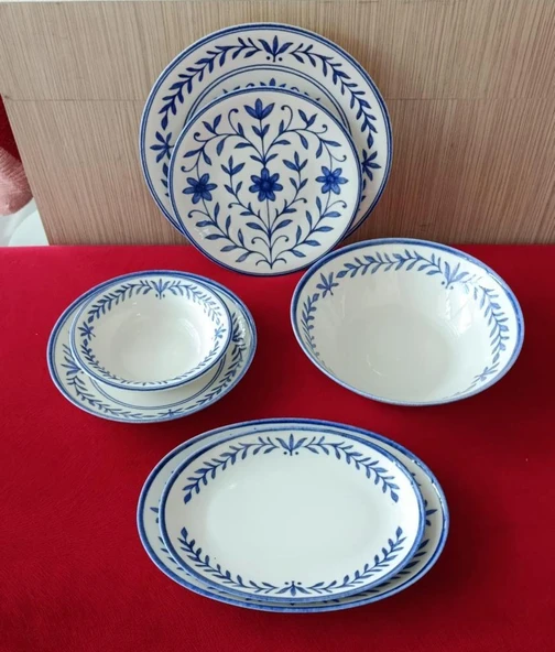 KÜTAHYA PORSELEN ZEUGMA 27 PARÇA YEMEK TAKIMI 1127 ürün görseli 1