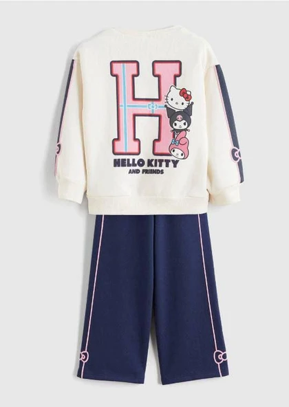 Cg Kids Kuromi Hello Kitty 3 Iplik Sırt Detaylı Kız Çocuk Süper Kalite Alt Üst Takım ürün görseli 1