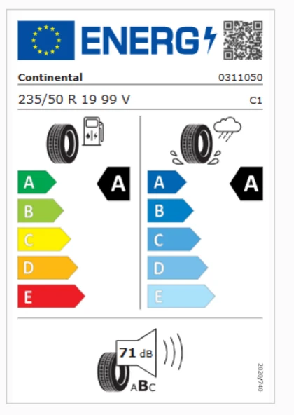 Continental EcoContact6 235/50R19 99V 4x4 Yaz Lastiği (Üretim Yılı : 2025 ) ürün görseli 1