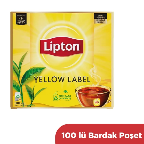 Lipton Yellow Label Bardak Poşet Çay 100'Lü 200 Gr ürün görseli 1