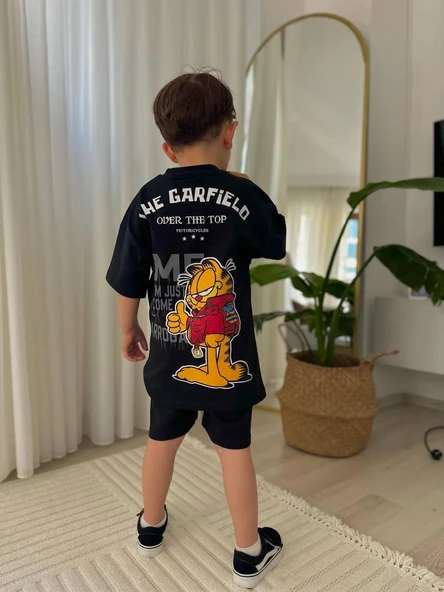 Cg Kids Garfield Erkek Çocuk Şortlu Alt Üst Takım ürün görseli 1