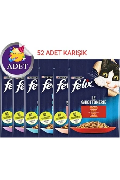 Karışık Yaş Kedi Maması 85 gr X 52 Adet ürün görseli 1