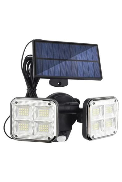 120 LED Solar Lamba 20W Güneş Enerjili Su Geçirmez Şarjlı Hareket Sensörlü Dış Mekan Aydınlatma ürün görseli 1