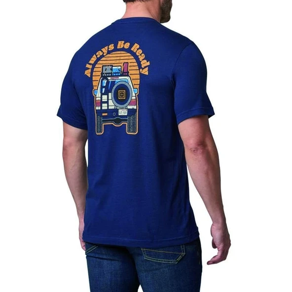 5.11 OVERLANDER SUNSET SS TEE LACIVERT TISORT - Resim 3