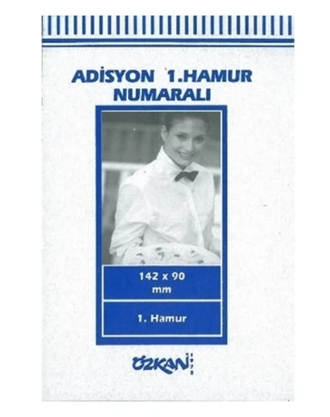 Özkan Adisyon Numaralı 14,2X9Cm - 3 adet ürün görseli 1