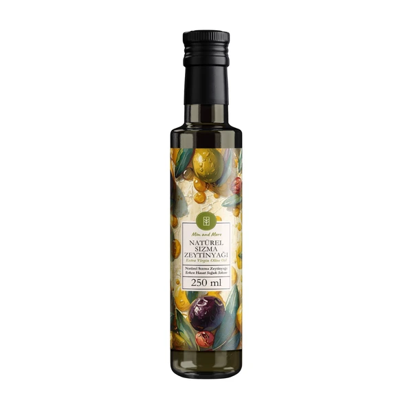 Saf Natürel Sızma Zeytinyağı 250 ml-Soğuk Sıkım, %100 Doğal Zeytinyağı, 250 ml ürün görseli 1