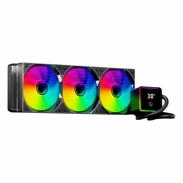 Frisby FCL-360B ARGB 360mm AM5/1851P Siyah İşlemci Sıvı Soğutucu ürün görseli 1