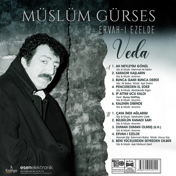 Müslüm Gürses Ervah-ı Ezelde / Veda - Plak - Resim 2