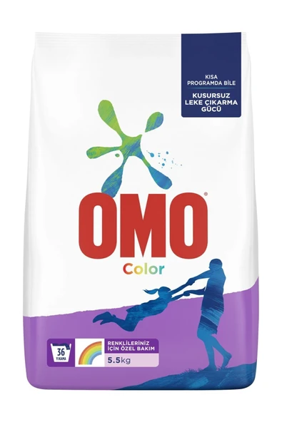 OMO Toz Çamaşır Deterjanı Active Fresh Renkliler İçin 5.5 KG ürün görseli 1