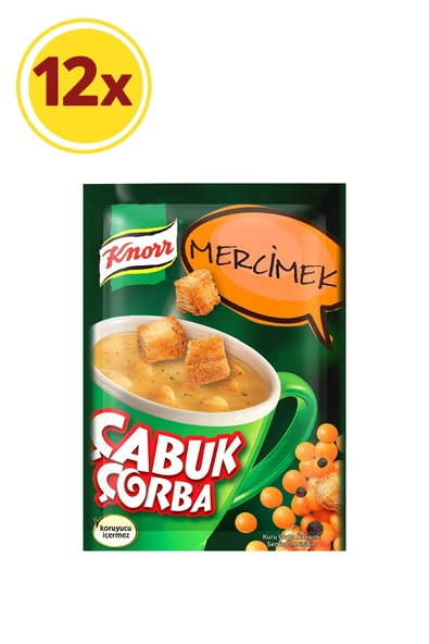 KNORR Çabuk Knorr Çorba Mercimek  12 Adet ürün görseli 1