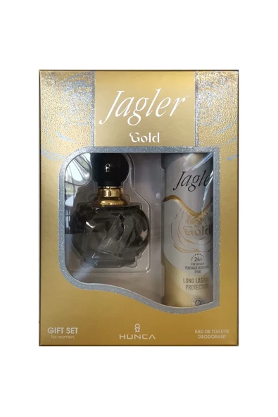 Jagler For Women Gift Set Gold Deodorant 60 ml + 150 ml ürün görseli 1
