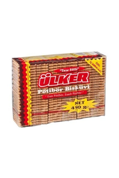 ÜLKER Pötibör Sade 450gr x 10 Adet ürün görseli 1