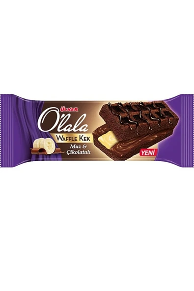 ÜLKER  O lala Waffle Muzlu ve Çikolata Kek 70 gr ürün görseli 1