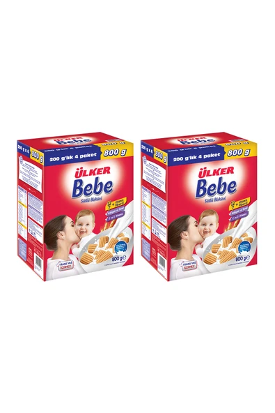 ÜLKER Bebe Bisküvisi 2'li 800 gr ürün görseli 1