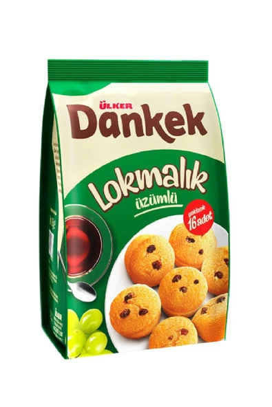 ÜLKER Dankek Lokmalık Üzümlü Kek 8 Adet ürün görseli 1