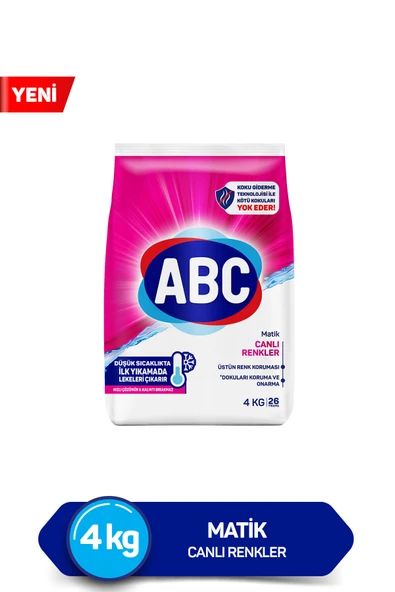 ABC Matik Canlı Renkler 4 Kg ürün görseli 1