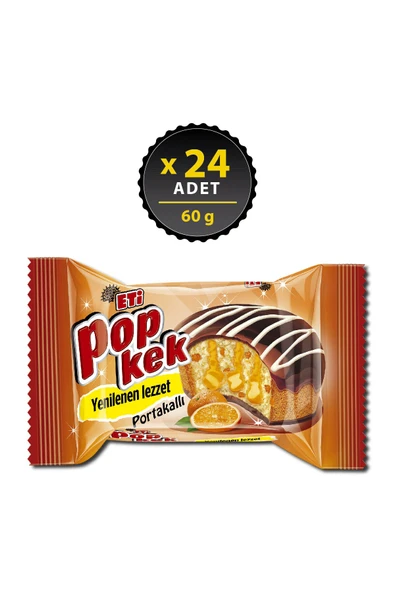ETİ Popkek Portakallı Kek 60 g x 24 Adet ürün görseli 1