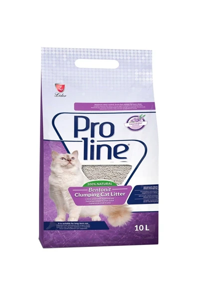 PROLİNE Lavanta Kokulu Topaklanan 10 lt Bentonit Kedi Kum ürün görseli 1