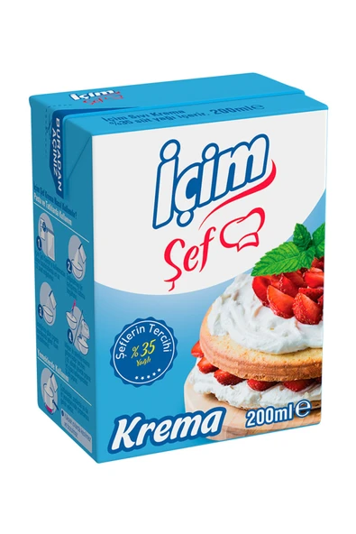 ÜLKER İçim Şef %35 Yağlı Krema 200 Ml ürün görseli 1