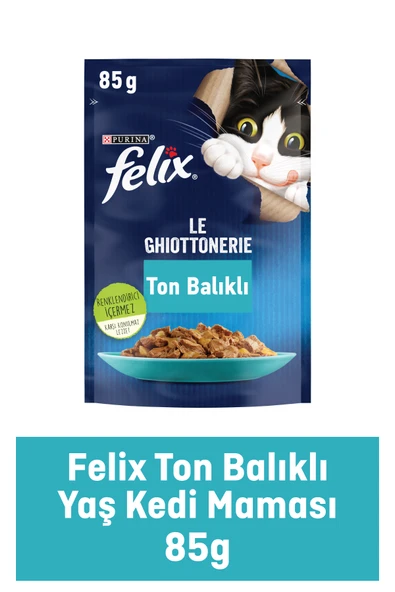FELİX Pouch Ton Balıklı Yetişkin Kedi Konservesi 85 gr ürün görseli 1