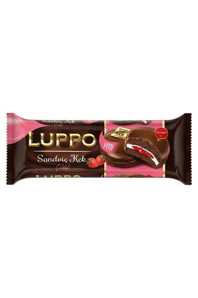 ŞÖLEN LUPPO SANDVİÇ ÇİLEKLİ 8 Lİ 182 GR (1 PAKET) ürün görseli 1