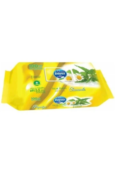 24 Ad Islak Mendil & Havlu Papatya Plastik Kapak 100 Yap ürün görseli 1