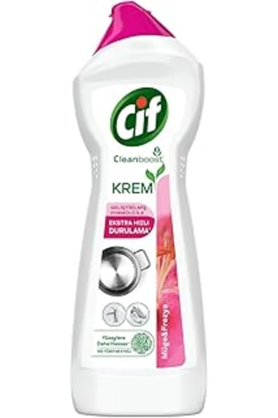 cif krem yüzey temizleyici müge ve frezya yağ ve kireç sökücü leke çıkarıcı 750 ml ürün görseli 1