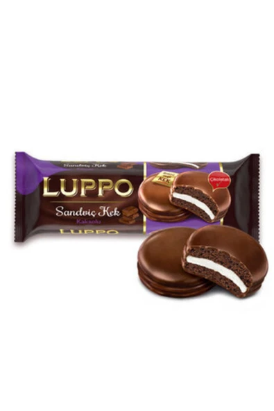 Luppo Kakaolu 8'li Paket Sandviç Kek 184 gr ürün görseli 1